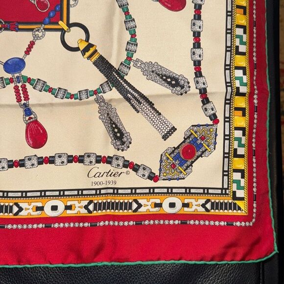 Cartier Silk Twill Jewelry Print Scarf - Picture 6 of 14